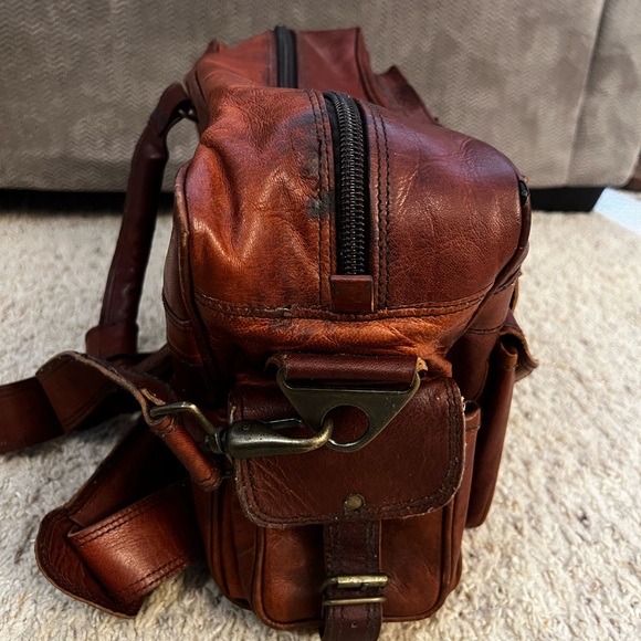 Buffalo Jackson Trading Co. Everett Pilot Leather Briefcase - Picture 4 of 13